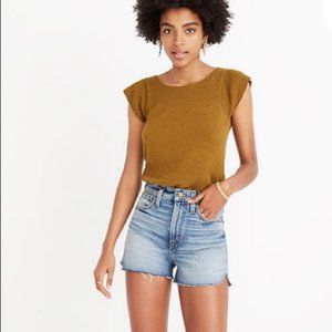 NWT Madewell The Perfect Jean Short Tulip Hem Size 30
